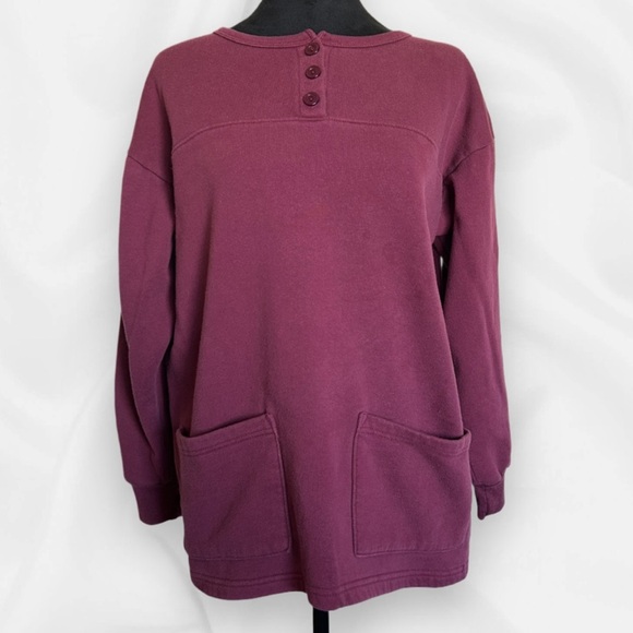 CW Classics Woman’s Medium Maroon Long-Sleeve Crew-Neck Sweater - Picture 1 of 8